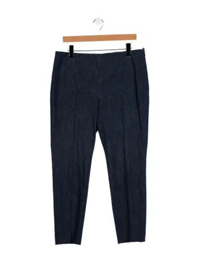 Pre-owned Akris Straight Leg Pants In Blue