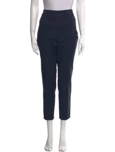 Pre-owned Akris Straight Leg Pants In Blue