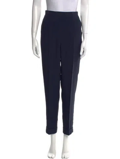 Pre-owned Akris Straight Leg Pants In Blue