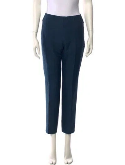 Pre-owned Akris Straight Leg Pants In Blue