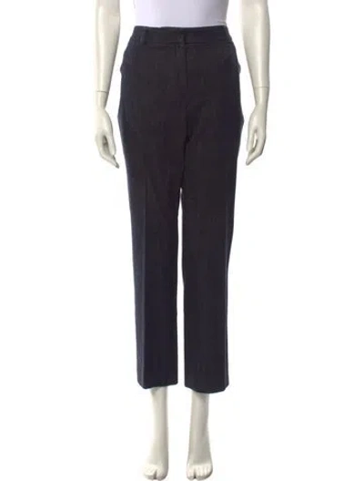 Pre-owned Akris Straight Leg Pants In Blue