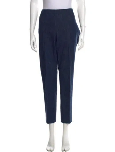 Pre-owned Akris Straight Leg Pants In Blue