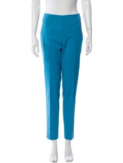 Pre-owned Akris Straight Leg Pants In Blue