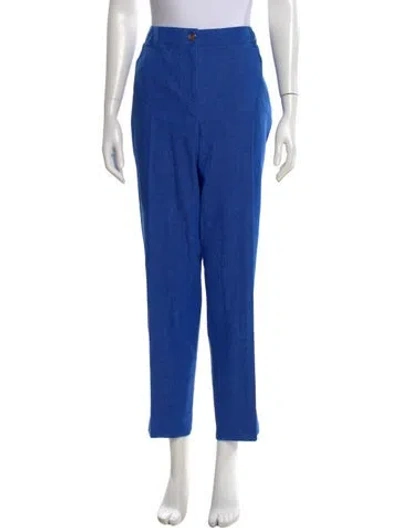 Pre-owned Akris Straight Leg Pants In Blue