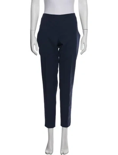 Pre-owned Akris Straight Leg Pants In Blue