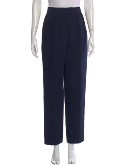 Pre-owned Akris Straight Leg Pants In Blue