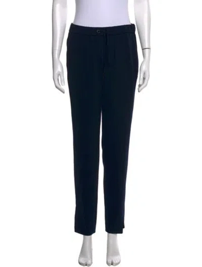 Pre-owned Akris Straight Leg Pants In Blue