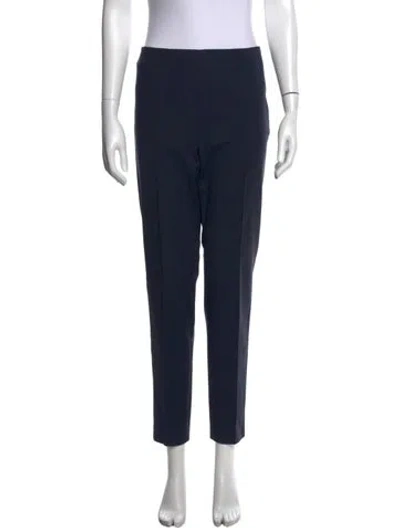 Pre-owned Akris Straight Leg Pants In Blue