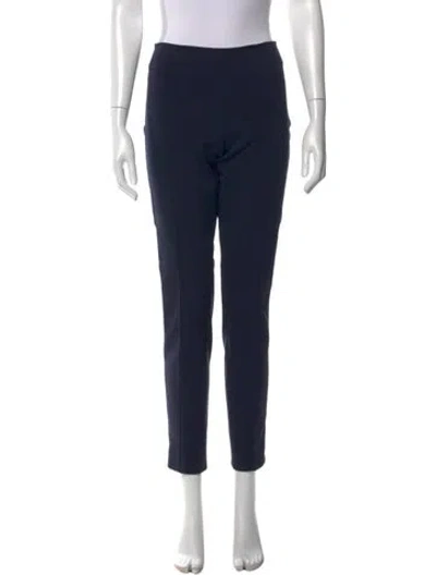 Pre-owned Akris Straight Leg Pants In Blue