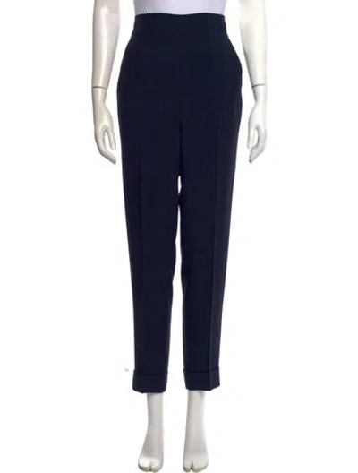 Pre-owned Akris Straight Leg Pants In Blue
