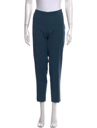 Pre-owned Akris Straight Leg Pants In Blue