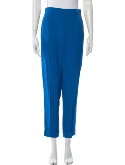 Pre-owned Akris Straight Leg Pants In Blue