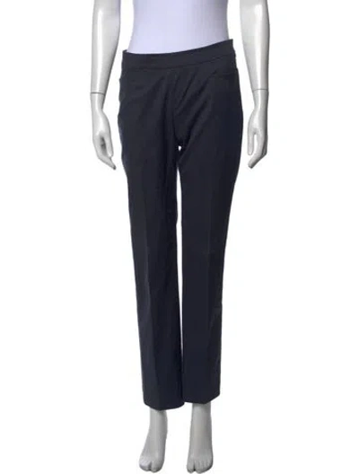 Pre-owned Akris Straight Leg Pants In Blue