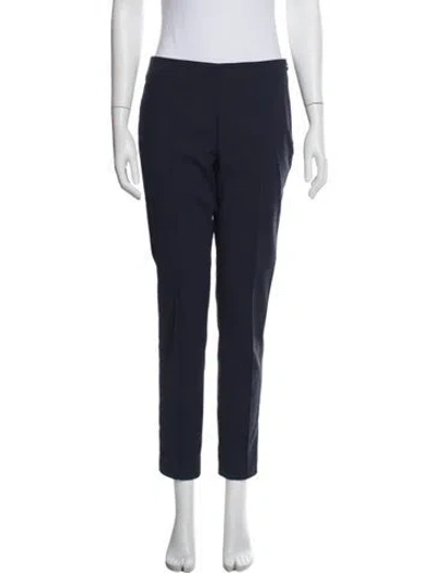 Pre-owned Akris Straight Leg Pants In Blue