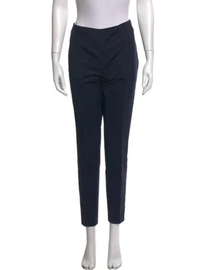 Pre-owned Akris Straight Leg Pants In Blue