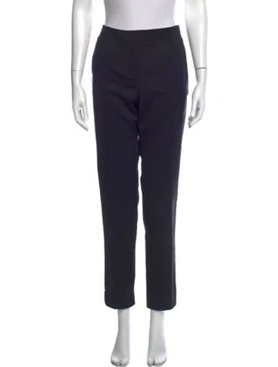 Pre-owned Akris Straight Leg Pants In Blue