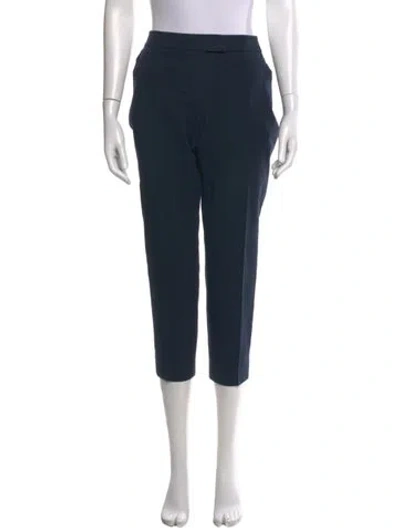 Pre-owned Akris Straight Leg Pants In Blue