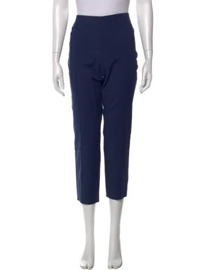 Pre-owned Akris Straight Leg Pants In Blue