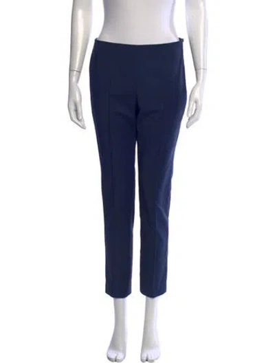 Pre-owned Akris Straight Leg Pants In Blue