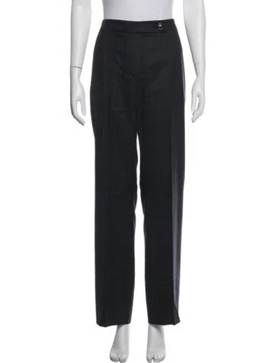 Pre-owned Akris Straight Leg Pants In Blue
