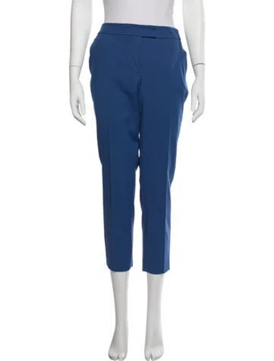 Pre-owned Akris Straight Leg Pants In Blue