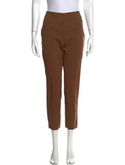 Pre-owned Akris Straight Leg Pants In Brown