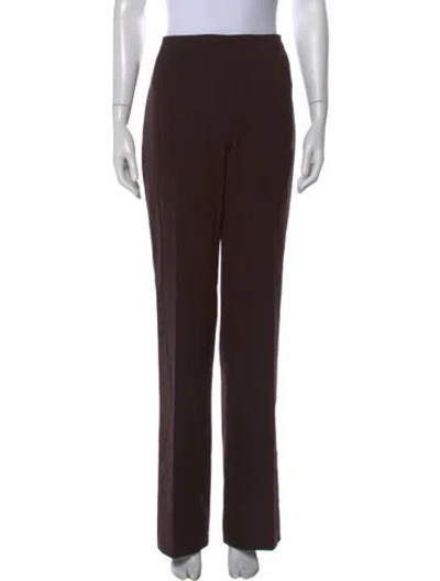 Pre-owned Akris Straight Leg Pants In Brown