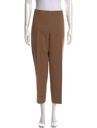 Pre-owned Akris Straight Leg Pants In Brown