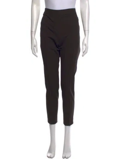 Pre-owned Akris Straight Leg Pants In Brown
