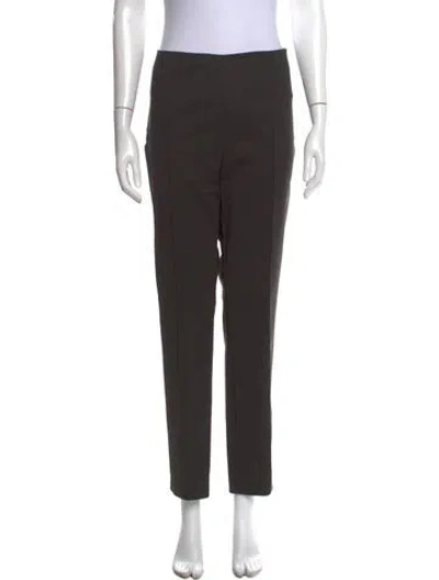 Pre-owned Akris Straight Leg Pants In Brown
