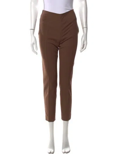 Pre-owned Akris Straight Leg Pants In Brown