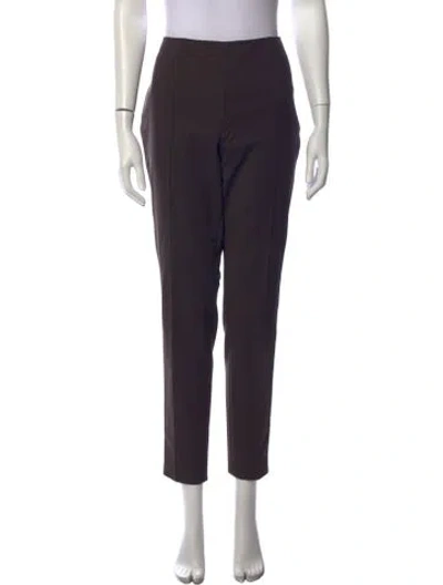 Pre-owned Akris Straight Leg Pants In Brown