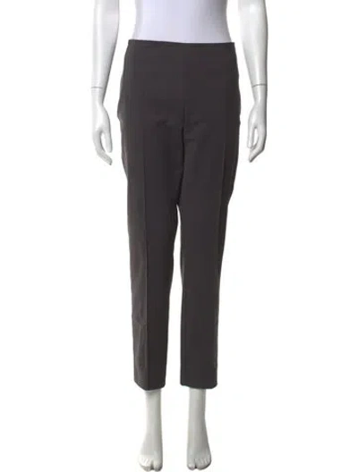 Pre-owned Akris Straight Leg Pants In Brown