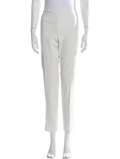 Pre-owned Akris Straight Leg Pants In Clear/neutrals/white