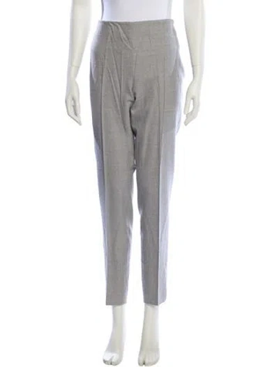 Pre-owned Akris Straight Leg Pants In Gray