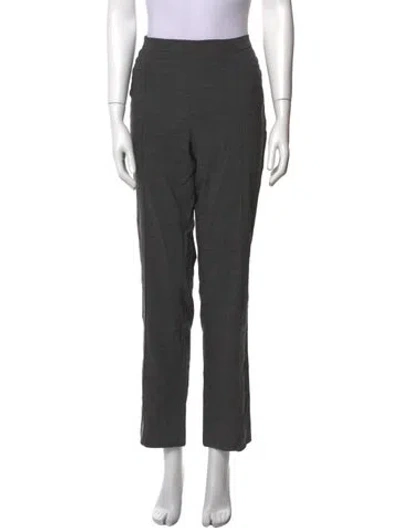 Pre-owned Akris Straight Leg Pants In Gray