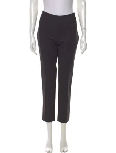 Pre-owned Akris Straight Leg Pants In Gray