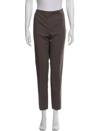 Pre-owned Akris Straight Leg Pants In Gray