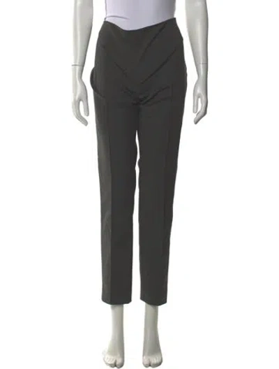 Pre-owned Akris Straight Leg Pants In Gray