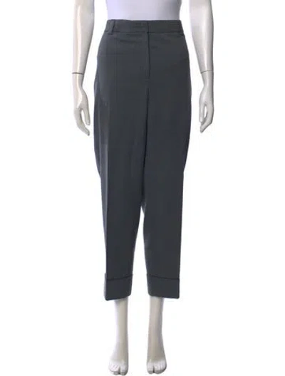 Pre-owned Akris Straight Leg Pants In Gray