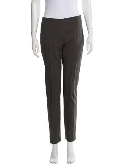 Pre-owned Akris Straight Leg Pants In Gray