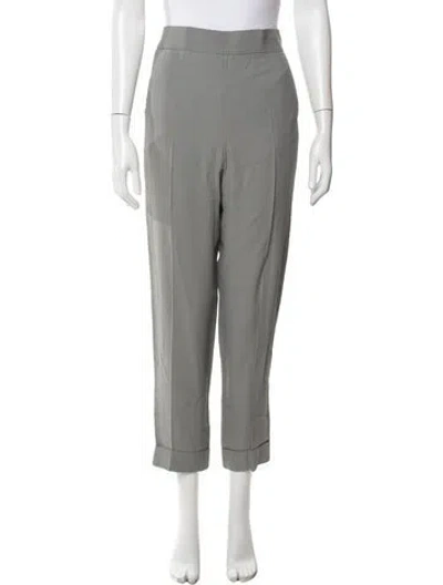 Pre-owned Akris Straight Leg Pants In Gray