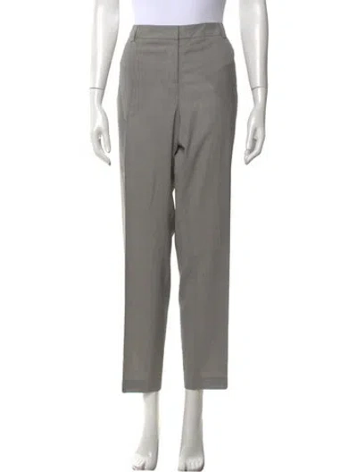 Pre-owned Akris Straight Leg Pants In Gray