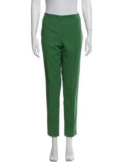 Pre-owned Akris Straight Leg Pants In Green