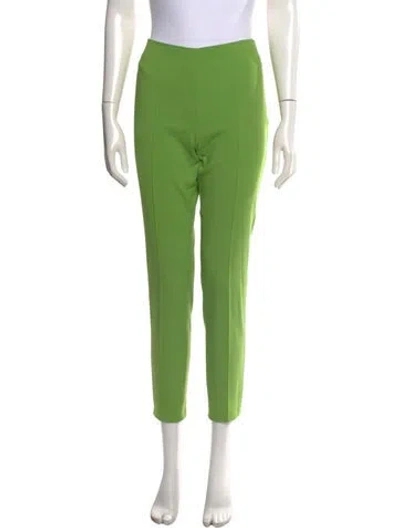Pre-owned Akris Straight Leg Pants In Green