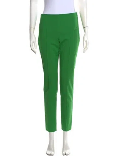 Pre-owned Akris Straight Leg Pants In Green