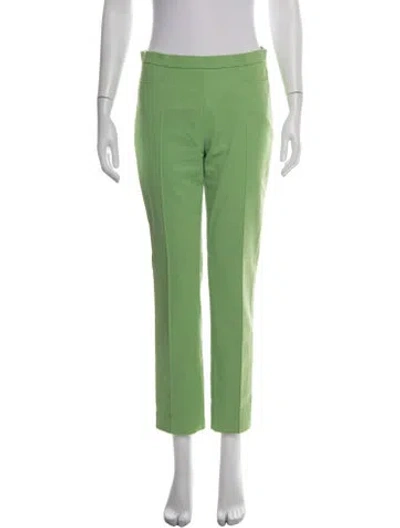 Pre-owned Akris Straight Leg Pants In Green