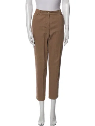 Pre-owned Akris Straight Leg Pants In Neutral