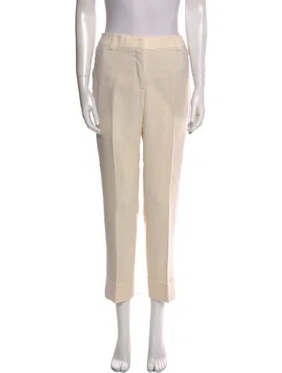 Pre-owned Akris Straight Leg Pants In Neutral