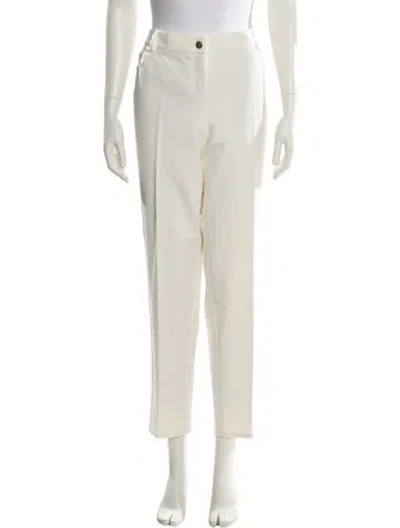 Pre-owned Akris Straight Leg Pants In Neutral